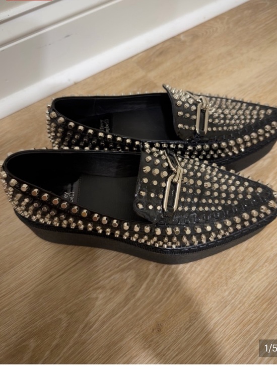 Jeffrey Campbell Shoes - Jeffrey Campbell Black Studded Loafer